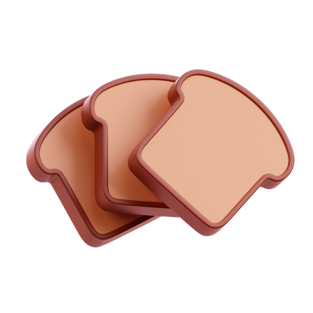 Bread  3D Icon