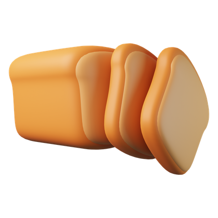 Bread  3D Illustration