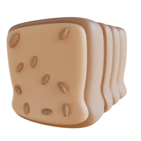 Bread 3D Icon