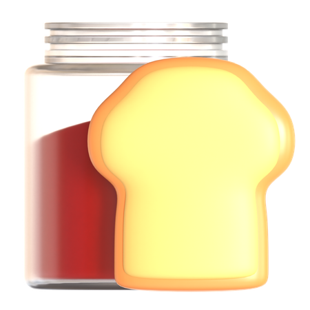 パンとジャム  3D Icon