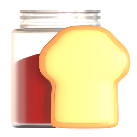 Bread And Jam  3D Icon