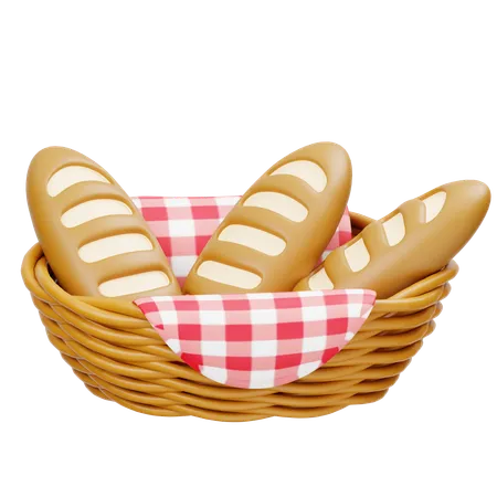 Bread Basket  3D Icon
