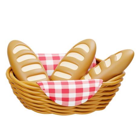 Bread Basket  3D Icon