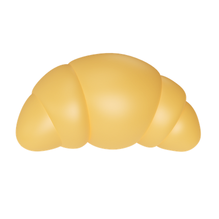 Bread Croissant 3D Icon