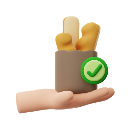 Bread Delivery  3D Icon