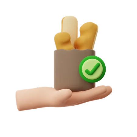 Bread Delivery  3D Icon