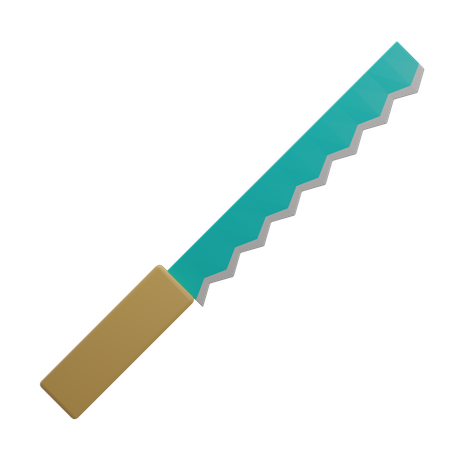 Bread Knife  3D Illustration