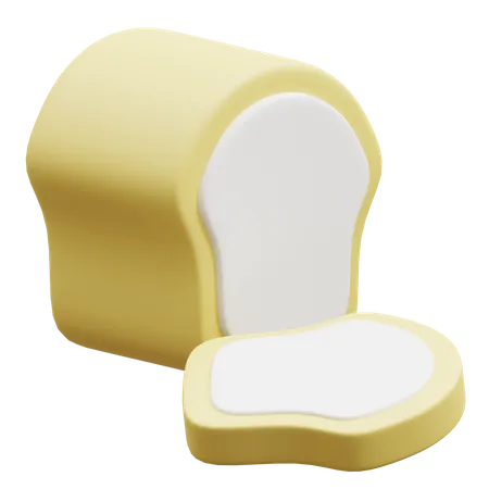 パンのローフ  3D Icon