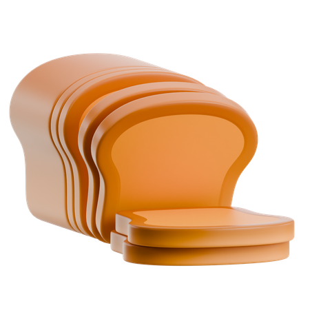 Bread Slice  3D Icon