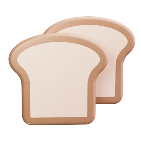 Bread Slice  3D Icon