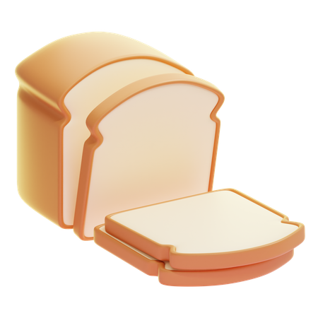 Bread Slice  3D Icon