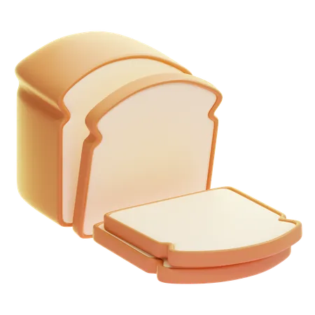 Bread Slice  3D Icon