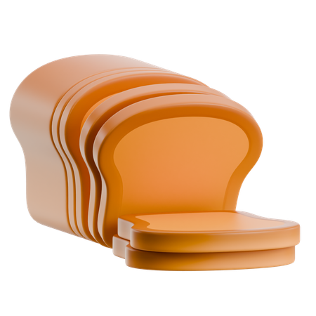 Bread Slice  3D Icon