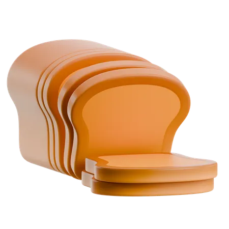 Bread Slice  3D Icon
