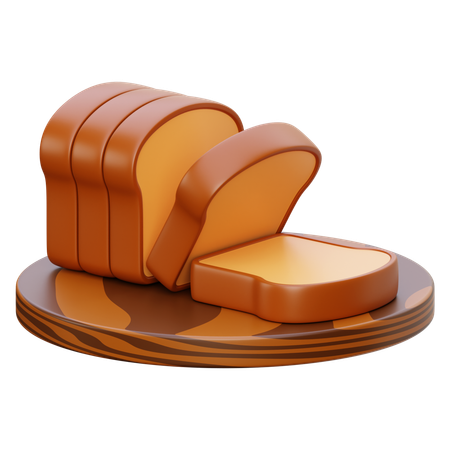 Bread Slice  3D Icon