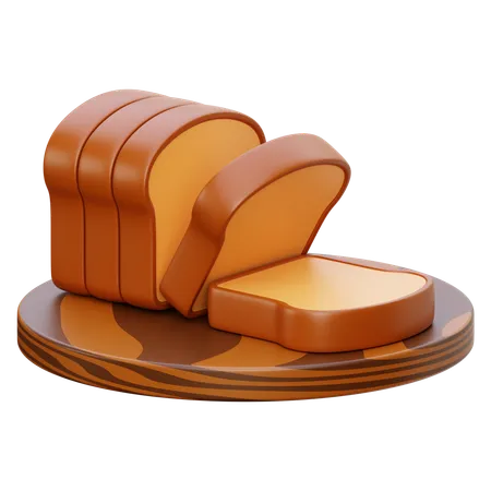 Bread Slice  3D Icon