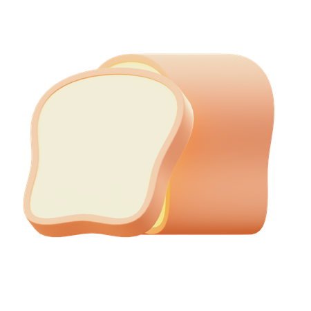 Bread Slice  3D Icon