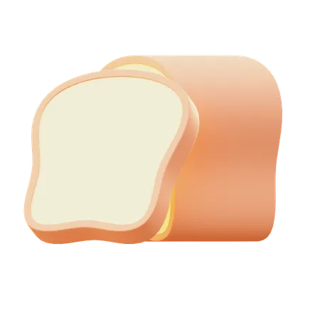 Bread Slice  3D Icon