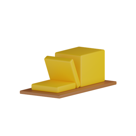 Bread Slice  3D Icon