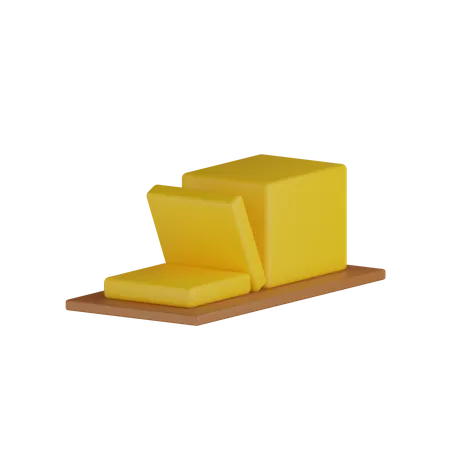 Bread Slice  3D Icon