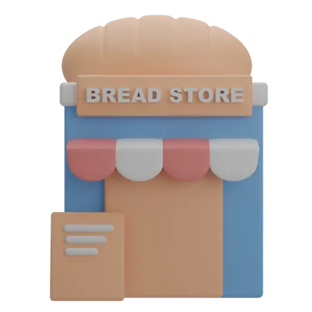 Bread Store 3D Illustration
