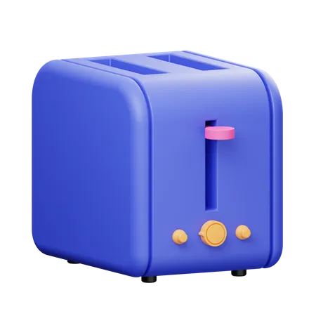 Bread Toaster 3D Illustration