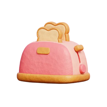 Bread Toaster  3D Icon