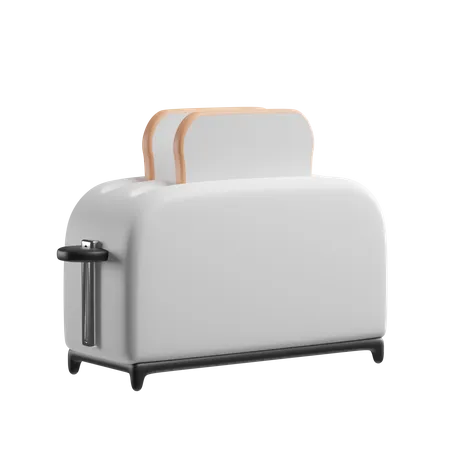 Bread Toaster  3D Illustration