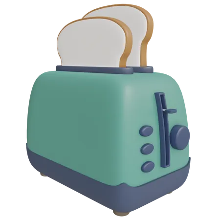 Toaster Rendering With High Resolution Kitchen Appliances Illustration 3D Icon