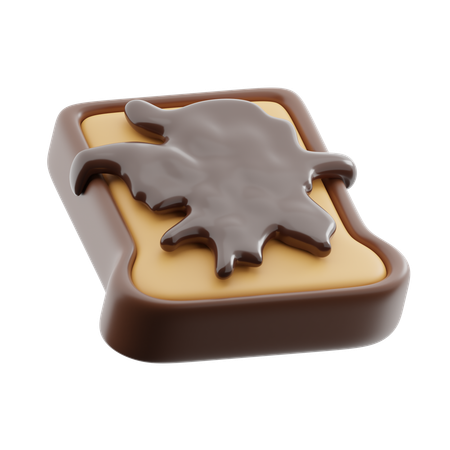 Bread with chocolate  3D Icon