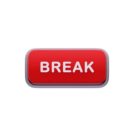 Break button  3D Icon