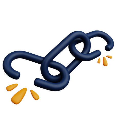 Break Chain  3D Icon