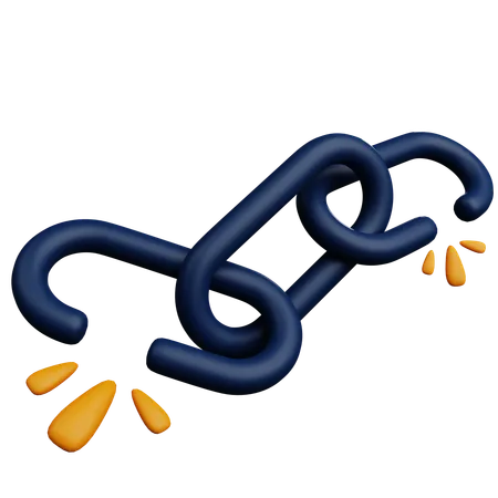 Break Chain  3D Icon