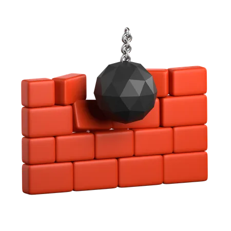 Break Down Wall  3D Icon