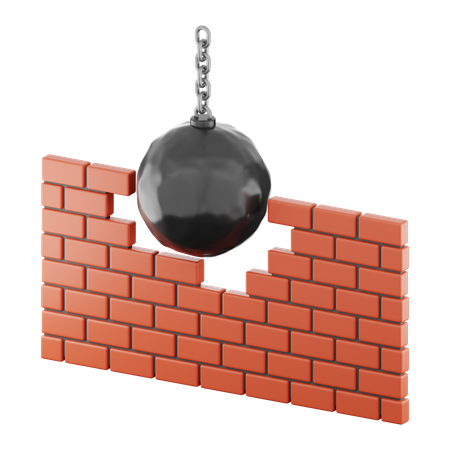 Break Down Wall  3D Icon