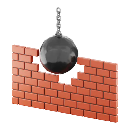 Break Down Wall  3D Icon