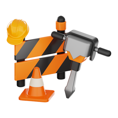 Break Ground Machine  3D Icon