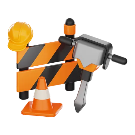 Break Ground Machine  3D Icon