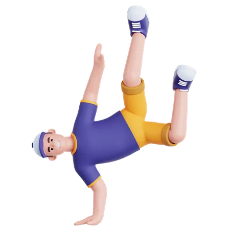 Breakdance  3D Illustration