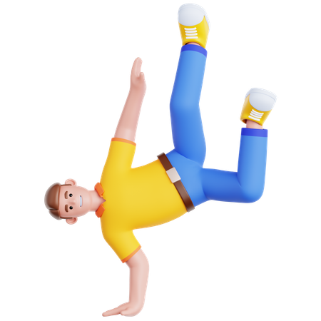 Breakdance  3D Illustration