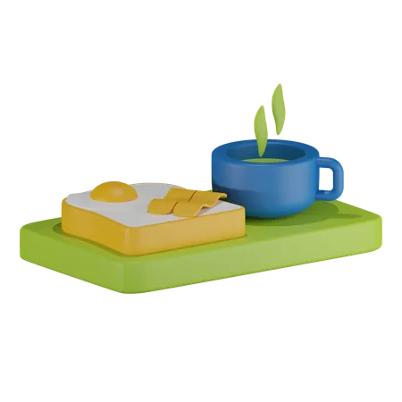 Breakfast 3 D Illustration 3D Icon