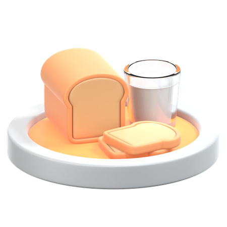 아침  3D Icon