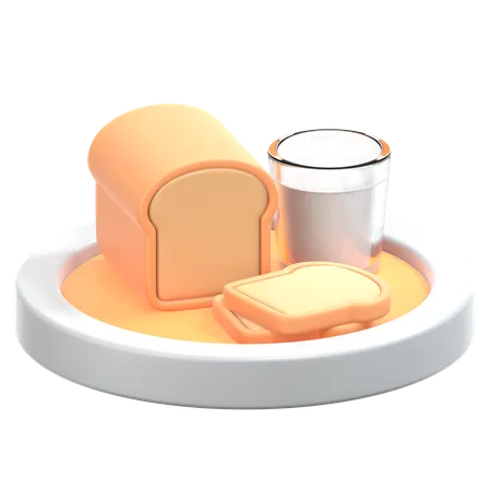 아침  3D Icon