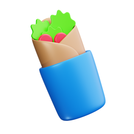 Breakfast Burrito  3D Icon