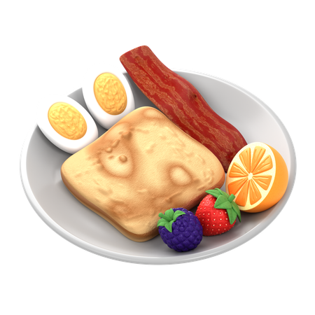 Breakfast Platter  3D Icon