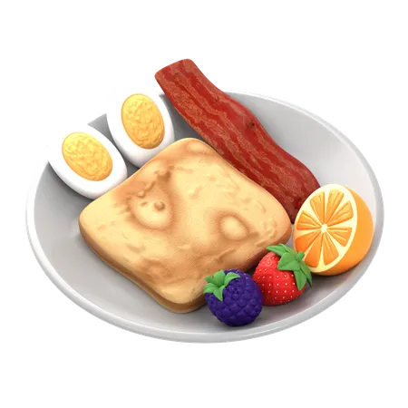 Breakfast Platter  3D Icon