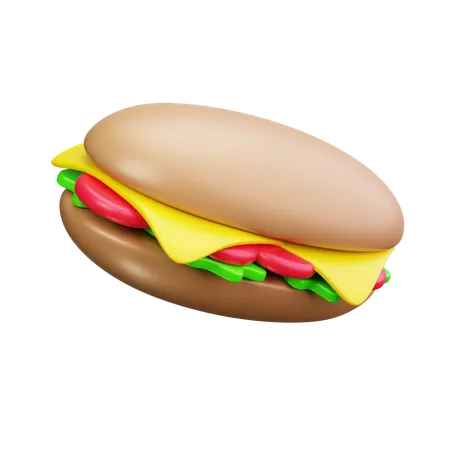 Breakfast Sandwich  3D Icon