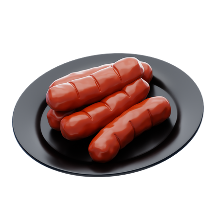 Breakfast Sausages  3D Icon