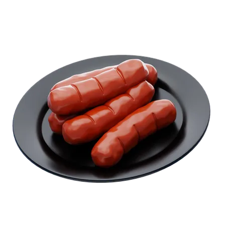 Breakfast Sausages  3D Icon