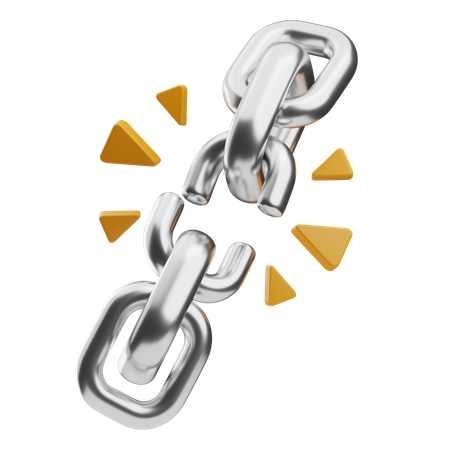 Breaking Chain  3D Icon